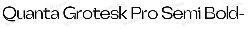Quanta Grotesk Pro Semi Bold字体转换